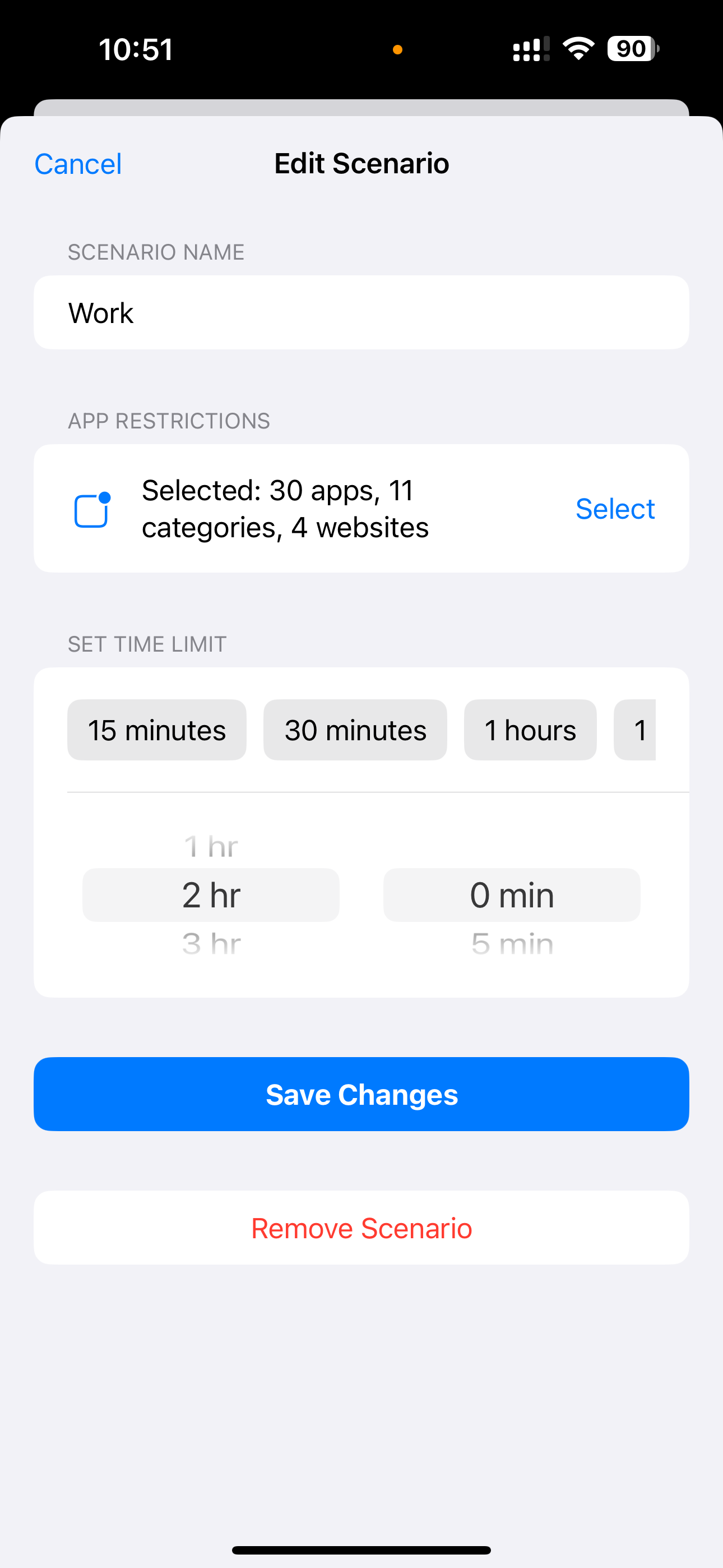 Scene Editing Interface